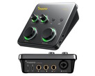 Ljudgränssnittet Maono P1 är utrustat med en XLR-/mikrofonkontakt och en 1/4-tums instrumentkontakt.