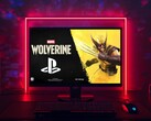 Marvel's Wolverine, en PS5-exklusiv titel, syns på en PC-skärm