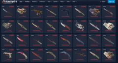 En skärmdump från CS2:s prisspårningswebbplats Price Empire (bildkälla: Price Empire)