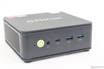 Framsida: Strömknapp, 3,5 mm headset, USB-C 3.2 med Power Delivery + DisplayPort, 2x USB-A 3.2 Gen. 2