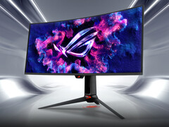 Asus senaste 34-tums QD-OLED gamingmonitor levererar en upplösning på 1440p, en uppdateringsfrekvens på 360 Hz och en maximal ljusstyrka på upp till 1 300 nits. (Bildkälla: Asus)