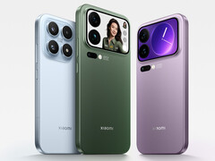 Xiaomi 17, Xiaomi 17 Pro Max och Xiaomi 17 Pro från vänster till höger. (Bildkälla: Xiaomi)