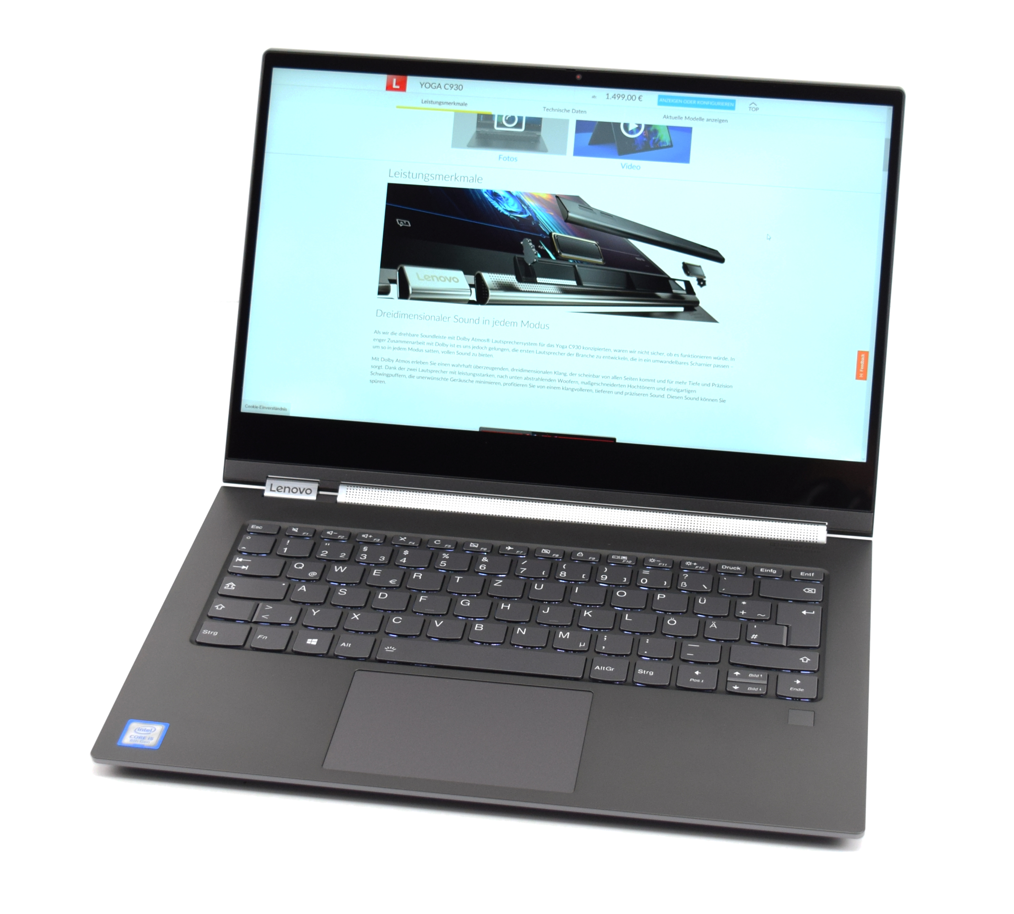 Lenovo Yoga C93013IKB Notebookcheck.se